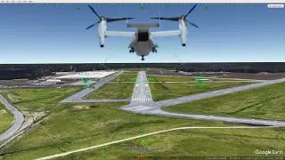 Google Earth Pro flight simulator 2025    Cherry Point - New River