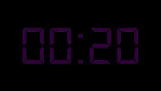 Timer 20 Second No Copyright - Dark Violet Black Screen