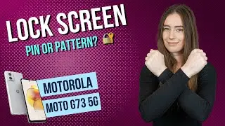 Motorola moto g73 5G - How to set up screen lock • 📱 • 🀡 • ☡ • Tutorial