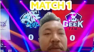Epik Comeback Seruuu Banget Coiiiii !!!! EVOS VS GEKFAM ID Match 1