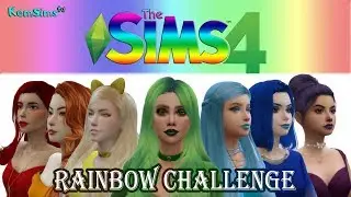 RAINBOW SIMS | Sims 4 CAS Challenge