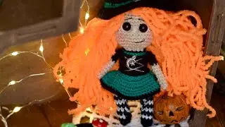 Игрушка к Хеллоуину - маленькая ведьмочка🧙🏼 