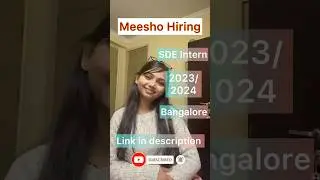 #meesho #hiring #sde apply asap‼️#shorts #youtubeshorts