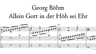 Georg Böhm - Allein Gott in der Höh sei Ehr - Stellwagen Organ, Stralsund, Hauptwerk
