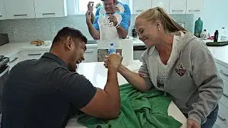 Sarah Backman VS MMA Champion Arm Wrestling 2023 ft Devon Larratt
