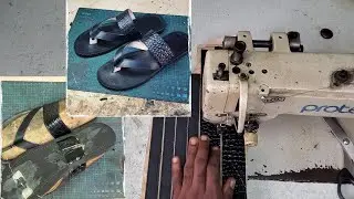 How to make men's leather slippers