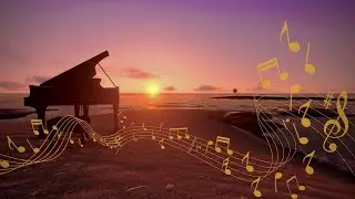 Amazing Grace | Relaxing Piano Music with ocean and beach wind sounds