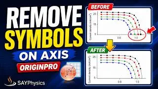 How to remove a scatter symbol over an axis in origin