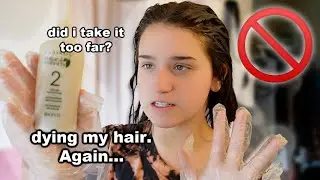 DYING MY HAIR AT HOME | good bye red hair