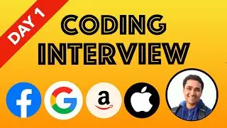 Day 1 - Mock Coding Interview || Interview Prep for Beginners || Stay Home, Code With Me || Easy