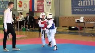 Родин Никита  32кг - 1 бой
