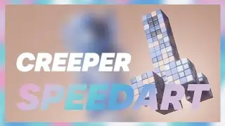 SPEEDART DE UN CREEPER CON CUBOS // BLENDER