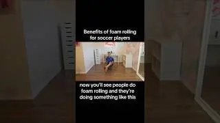Benefits of foam rolling for soccer players #soccer #soccertraining #soccerpractice