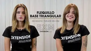 TUTORIAL EXTENSIONES, cómo colocar un flequillo de clip base triangular.