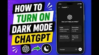 How To Turn ON Dark Mode ChatGPT | ON Dark Mode ChatGPT | Enable Mode ChatGPT | DR technology