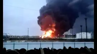 Авария на нефтезаводе в Рязани
