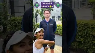 Winner Stays On: Wimbledon 🎾 #shorts #wimbledon #trending
