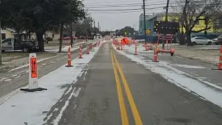 Dallas,TX Snow: Electrical Emergency Work Don't Stop