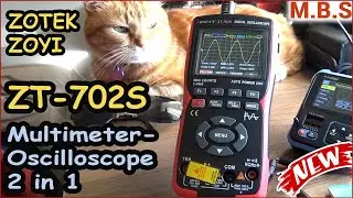 ZOTEK ZT-702s 10 MHz Осциллограф и Цифровой Мультиметр  два в одном. Обзор отличного прибора