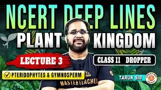 PLANT KINGDOM CLASS 11 LECTURE 3 | NCERT DEEP LINES | COMPLETE NCERT FOR NEET 2025 | BY TARUN SIR