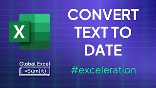 Convert text-based dates into proper dates in Excel