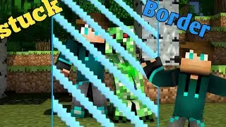 Captive survival gameplay [ 1]  || stuck border world in minecraft
