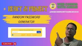 Create a Random Password Generator in React JS | Step-by-Step Tutorial
