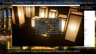 UE4:Scalability Settings UMG Widget - AutoSaveDemo