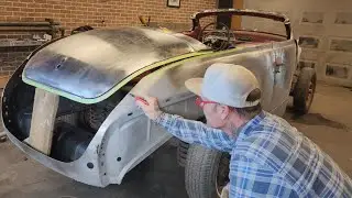 The real challenge begins... fitting the trunk on the 1959 Volvo 😬
