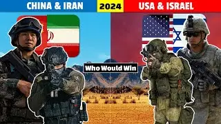 China & Iran vs United States & Israel Land Military Power Comparison 2024