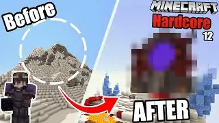 I Transformed the Nether Portal in Hardcore Minecraft!