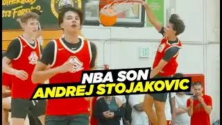 Son of NBA Legend Andrej Stojakovic vs Los Angeles BREAKOUT STAR Marcus Adams!