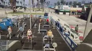 GTA ONLINE Muscle Beach Venice Massacre
