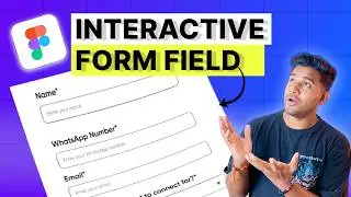 How to Design an Interactive Input Field in Figma | Learn Figma in Hindi Easy UI/UX Tutorial