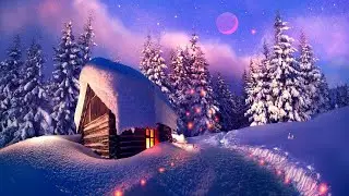 Delightful Snowy Winter Forest | Snowy Winter Visual | Relaxation Music