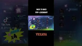 MY BACK TO BACK WIN. VEXANA MAGE. #mlbb #MOBILELEGENDBANGBANG