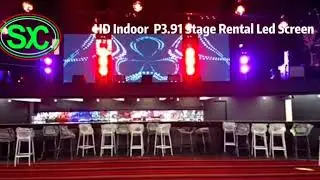 Indoor P3.91 stage rental  led screen  video wall