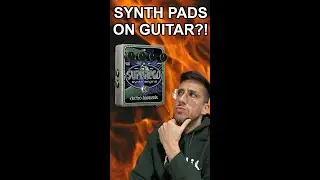 Creating synth pads on guitar with EHX Superego #shorts