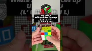F2L case 6: White sticker faces up!