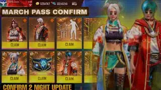 FREE FIRE MARCH ELITE PASS CONFIRM || TONIGHT UPDATE FF😱||CONFIRM NEW TOP UP EVENT FREE FIRE#tsgjack