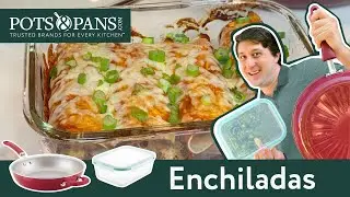 How to make Easy Cheesy Enchiladas | PotsandPans.com