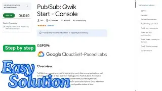 Pub/Sub: Qwik Start - Console | 