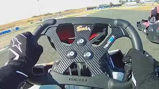 cap karting mer 09 2019 arrivée 2ème position avec théo