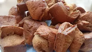NGWINO TWIGE GUTEKA AMANDAZI AMEZE NKA KEKE,ARYOSHYE CYANE,😋👍//JINSI YA KUPIKA HALF KEKE MANDAZI