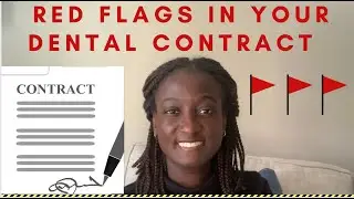 RED FLAGS in a Dental Associate Contract