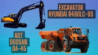 Excavator Hyundai R480LC-9S vs ADT DOOSAN DA45
