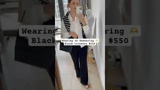 Wearing vs Rewearing 🫶 #wearingvsrewearing #wearingvsstyling #stylingtips #howtostyle #workwear