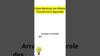 Como Reiniciar um iPhone Travado em 5 Segundos