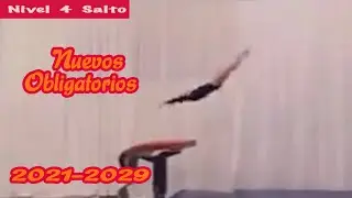 NEW Level 4 Vault  Nuevo Nivel 4 Salto Rutina - gymnastics official routine video GIMNASIA 2021-2029