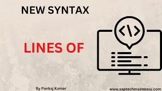 USE OF LINES OF KEYWORD